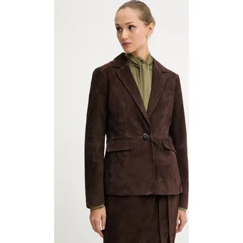 Pánské sako Semišové sako Never Fully Dressed NFDOU409 hnědá 88X, vel. M