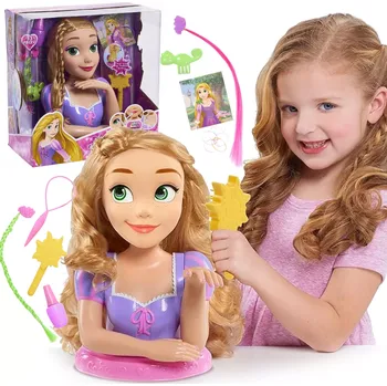 Panenka Hlava na česání a stylování DISNEY princezna Locika s doplňky, 13 dílů