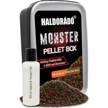 Nástraha Haldorádó Pelety Monster Pellet Box 2mm 400g Hmotnost: 400g, Průměr: 2mm, Příchuť: N-Butyric-Mořský Krab