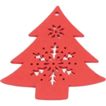 Krejčovské nůžky Annie's Knit Vánoční dřevěná dekorace stromeček
