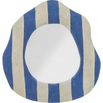 Zrcadlo Bloomingville Modré nástěnné zrcadlo, polyresin, 39,5x38,5x3,5 cm, Travis