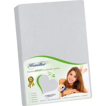 Prostěradlo Bellatex Prostěradlo jersey 100x200 cm šedá