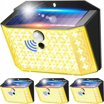 Venkovní osvětlení SOLÁRNÍ LAMPY SVĚTLA DO ZAHRADY LED OSVĚTLENÍ S ČIDLEM POHYBU