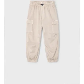 Chlapecké kalhoty Kalhoty teplákové natahovací béžové MINI Mayoral velikost: 122