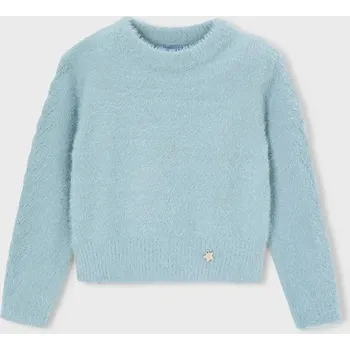 Dětská móda Dětský svetr Mayoral 4307.6L.Mini.9BYA tyrkysová 67X, vel. 104