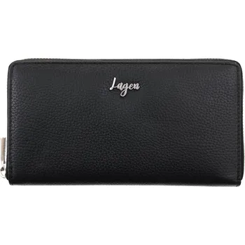 Peněženka Dámská kožená peněženka/penál Lagen VEGA černá