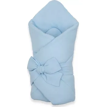 Zavinovačka Mušelínová zavinovačka na šňůrky New Baby, modrá