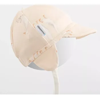 Módní doplněk Dětská bavlněná čepice se štítkem New Baby Husičky