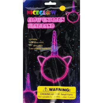 Karnevalový kostým Svítící čelenka jednorožec