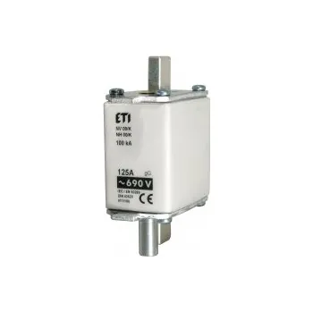 ETI NV/NH 00/K gG KOMBI 63A/690V *004111183 Nožová pojistková vložka s vyrážecím kolíkem NV/NH KOMBI K, velikost NH 00, charakteri