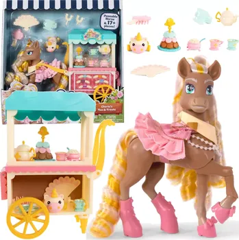 Figurka Wild Manes Cherie – čajový vozík s doplňky, figurka poníka