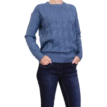 Dámský svetr Dámský elegantní svetr Marinello 16281 jeans velikost L