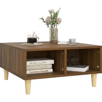 Konferenční stolek NoBi Konferenční stolek 60x60x30 cm kompozitní dřevo dub hnědý