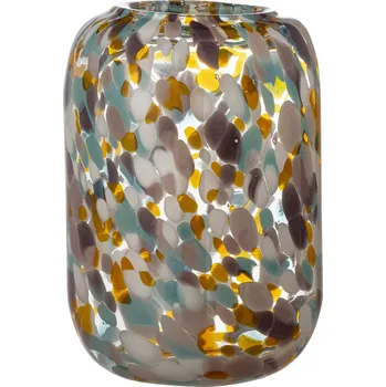 Váza Bloomingville Vícebarevná váza, sklo, 13x18 cm, Vidia
