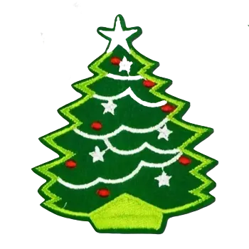 Nášivka Nažehlovací nášivka - vánoční stromek (6,8 x 7,2 cm)