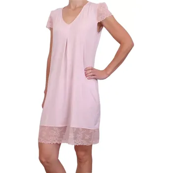 Dámské noční prádlo Modalová noční košile Pleas 183923 sv.růžová velikost L