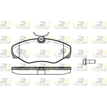 Brzdová destička Sada brzdových destiček, vždy 4 kusy v sadě ROADHOUSE 2834.10