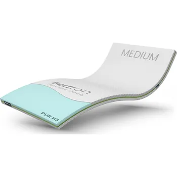 Matrace BEDTON TOPPER PUR MEDIUM 180x200x8 BAMBOO podšitý rounem