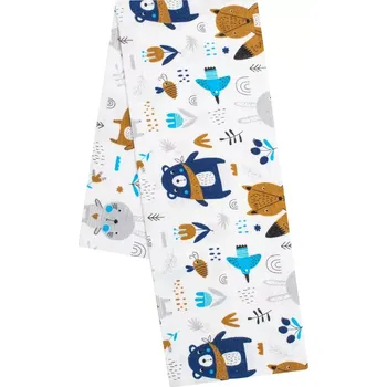 látková plena Flanelová plena s potiskem new baby les bílá