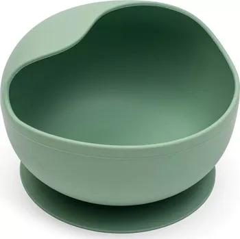 dětská jídelní sada Dětská silikonová miska s přísavkou New Baby zelená