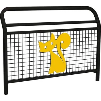 Zábradlí Procity Školní zábradlí Conviviale s mříží a motivem "kočka", délka 1500 mm, barva černá RAL9005