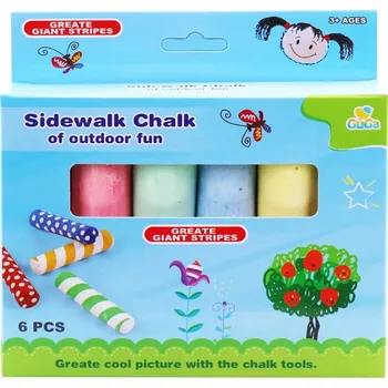 barevné křídy v krabičce 6 ks