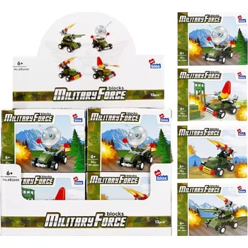 ostatní stavebnice Stavebnice vojenská vozidla – 4 varianty