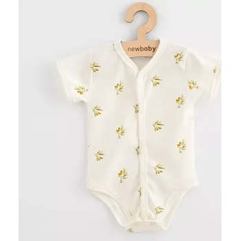 Kojenecký body Kojenecké celopropínací body s krátkým rukávem z organické bavlny New Baby Olivy