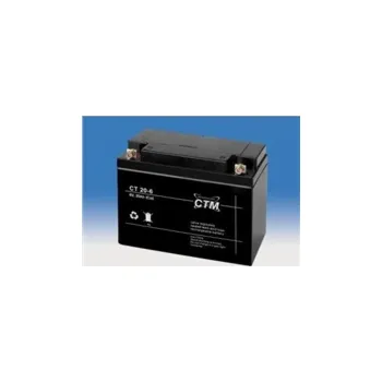 Záložní baterie Baterie - CTM CT 6-20 (6V/20Ah - M5), životnost 5let
