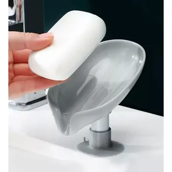 Koupelnový nábytek Držák mýdla - list šedý (DMU1)