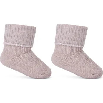 BE SNAZZY Kojenecké ponožky ohrnovací béžové Be Snazzy 0 - 3 měsíce