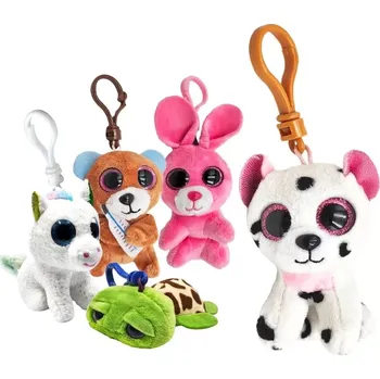 plyšák Plyšový přívěsek s velkýma očima 9 cm