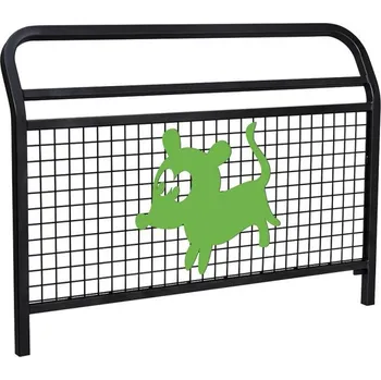 Zábradlí Procity Školní zábradlí Conviviale s mříží a motivem "pes", délka 1500 mm, barva černá RAL9005