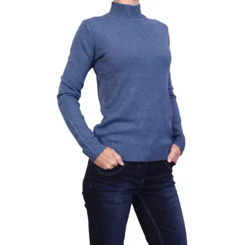 Dámský svetr Dámský svetr se stojáčkem Marinello 16245 jeans velikost L