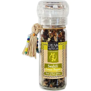 Koření Ukuva Mlýnek s kořením Lemon Pepper z Jižní Afriky, 60 g