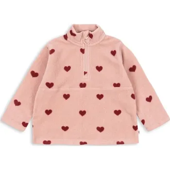 Chlapecká mikina Dětská mikina Konges Sløjd TAVI FLEECE SWEATSHIRT GRS KS101301.G.9BYA růžová 30X, vel. 80