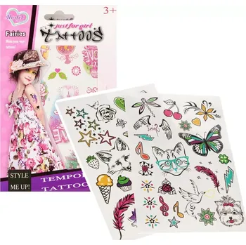 Odstranitelné tetování dočasné tetování pro dívky 19 × 12 cm