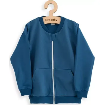 Dětská mikina na zip NEW BABY Kindergarten, jeans, vel. 104/110