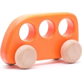 Dřevěná hračka Bajo Autobus pro nejmenší / více barevných variant Barva: Oranžová