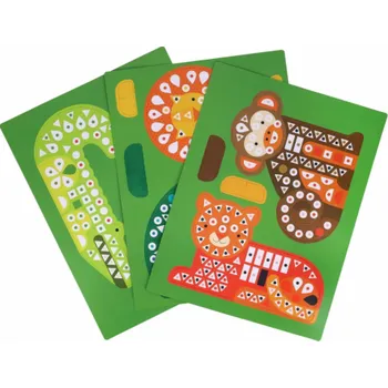 omalovánky Chronicle Books Aktivity s mozaikovými samolepkami Přátelé zvířat