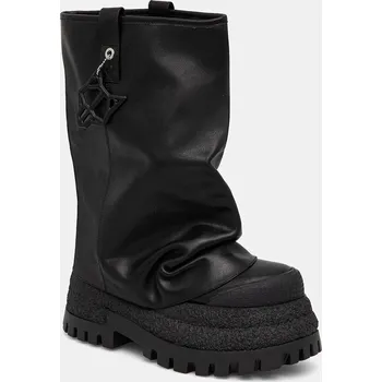 Dámské kozačky Kožené boty Naked Wolfe Disturb dámské, černá barva, na platformě, Disturb Leather Black Disturb.Leather.Black 99X, EUR 39