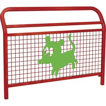 Zábradlí Procity Školní zábradlí Conviviale s mříží a motivem "pes", délka 1500 mm, barva vínová RAL3004