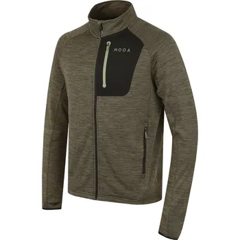 Pánská mikina MOOA Nyore Grid 220 Velikost: XXL / Barva: zelená