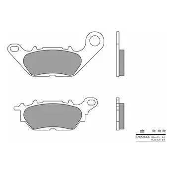 Brzdová destička BRZDOVÉ DESTIČKY BREMB 07YA28CC CARBON CERAMIC