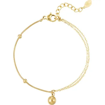 Náramek ORNAMENTI Pozlacený náramek Elija gold