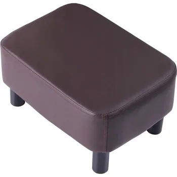 Taburet Taburet Podnožka Eko kůže hnědá
