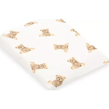 Mušelínový potah na dětský polštář – klín NEW BABY Standard 30×37 cm, motiv medvídek