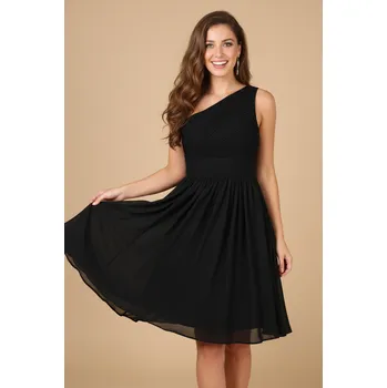 Dámské šaty EVA & LOLA Společenské Šaty KATIA černé Barva: Černá, Velikost: M