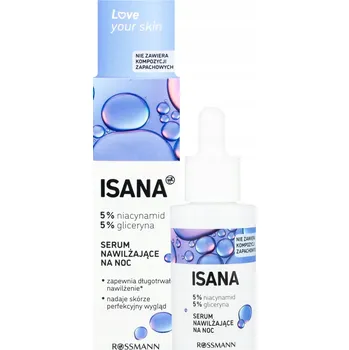 Pleťové sérum ISANA Love Your Skin Noční pleťové sérum s glycerinem a niacinamidem 30 ml