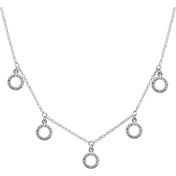 Náhrdelník Brilio Silver Nadčasový stříbrný náhrdelník se zirkony NCL19W + 2 měsíce na vrácení zboží